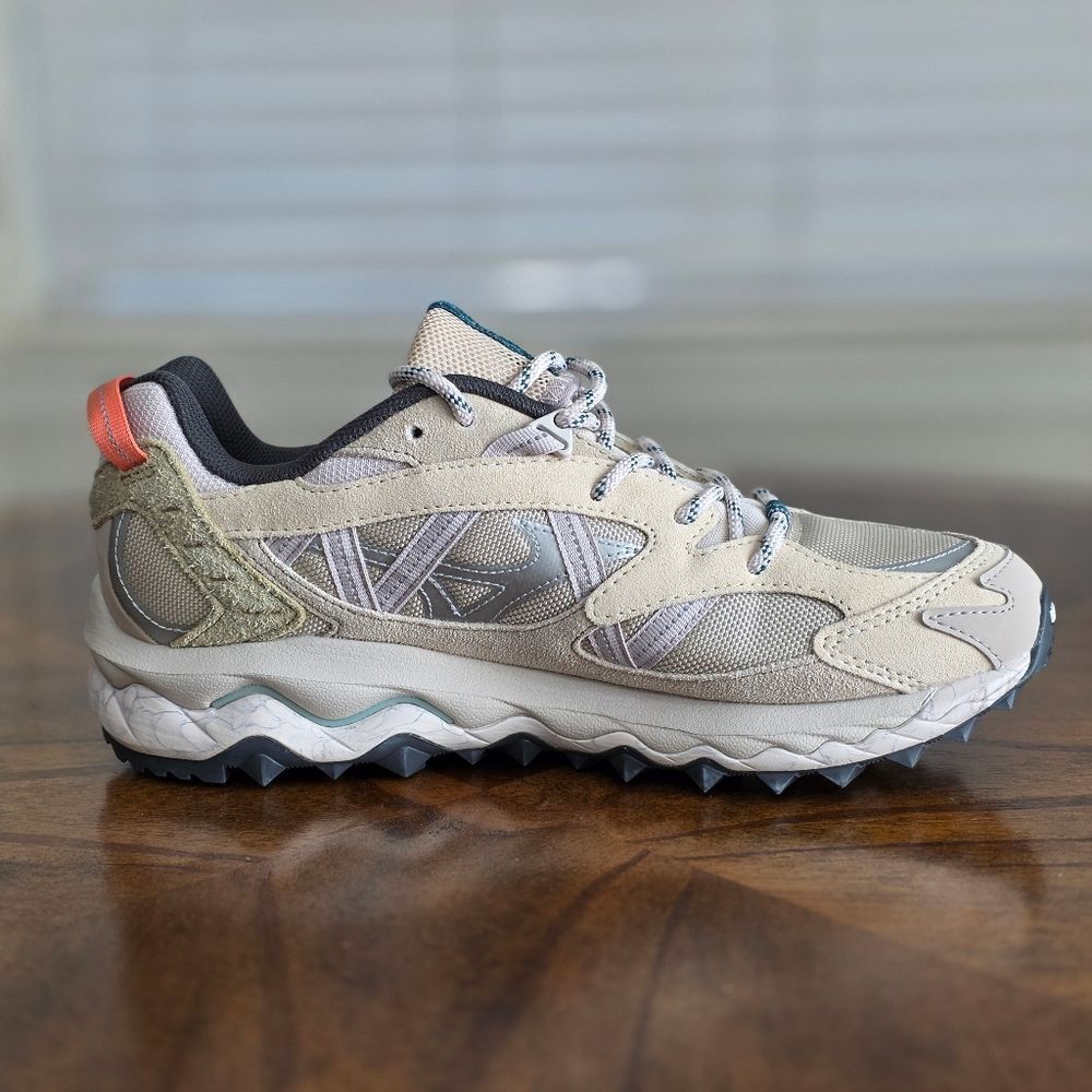 Mizuno Wave Mujin TL Nomad Pack Trail Shoes Silver Cloud Sand Cedar Men's 8.5 - Picture 9 of 16